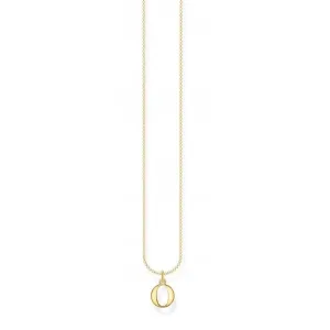 Gold Plated Letter O Necklace KE2024-413-39-L45V