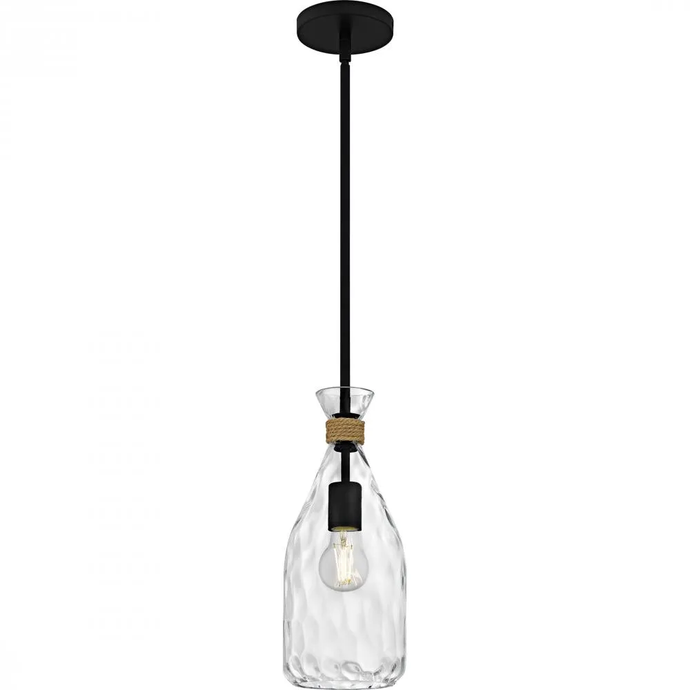 Govada 1-Light Matte Black Mini Pendant