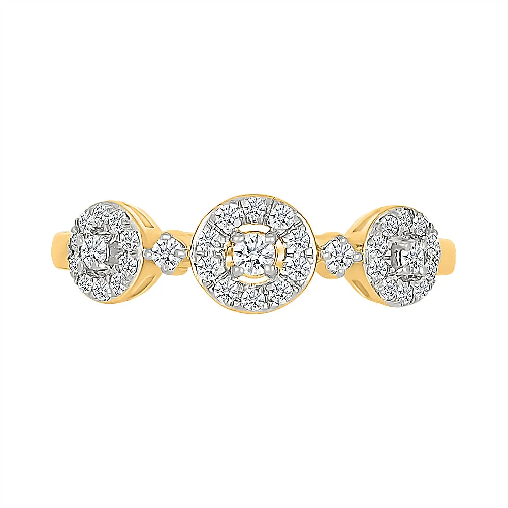 Graceful Gold & Diamond Ring