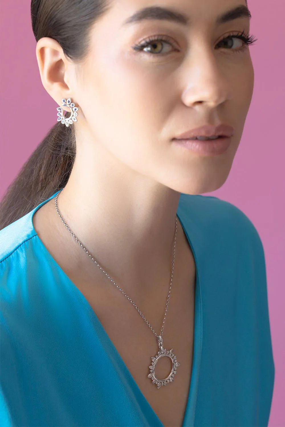 Gypsy Sun Ocean Hoop Earrings