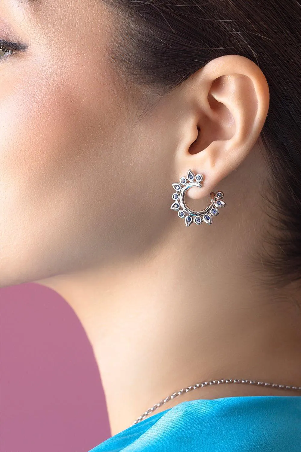Gypsy Sun Ocean Hoop Earrings