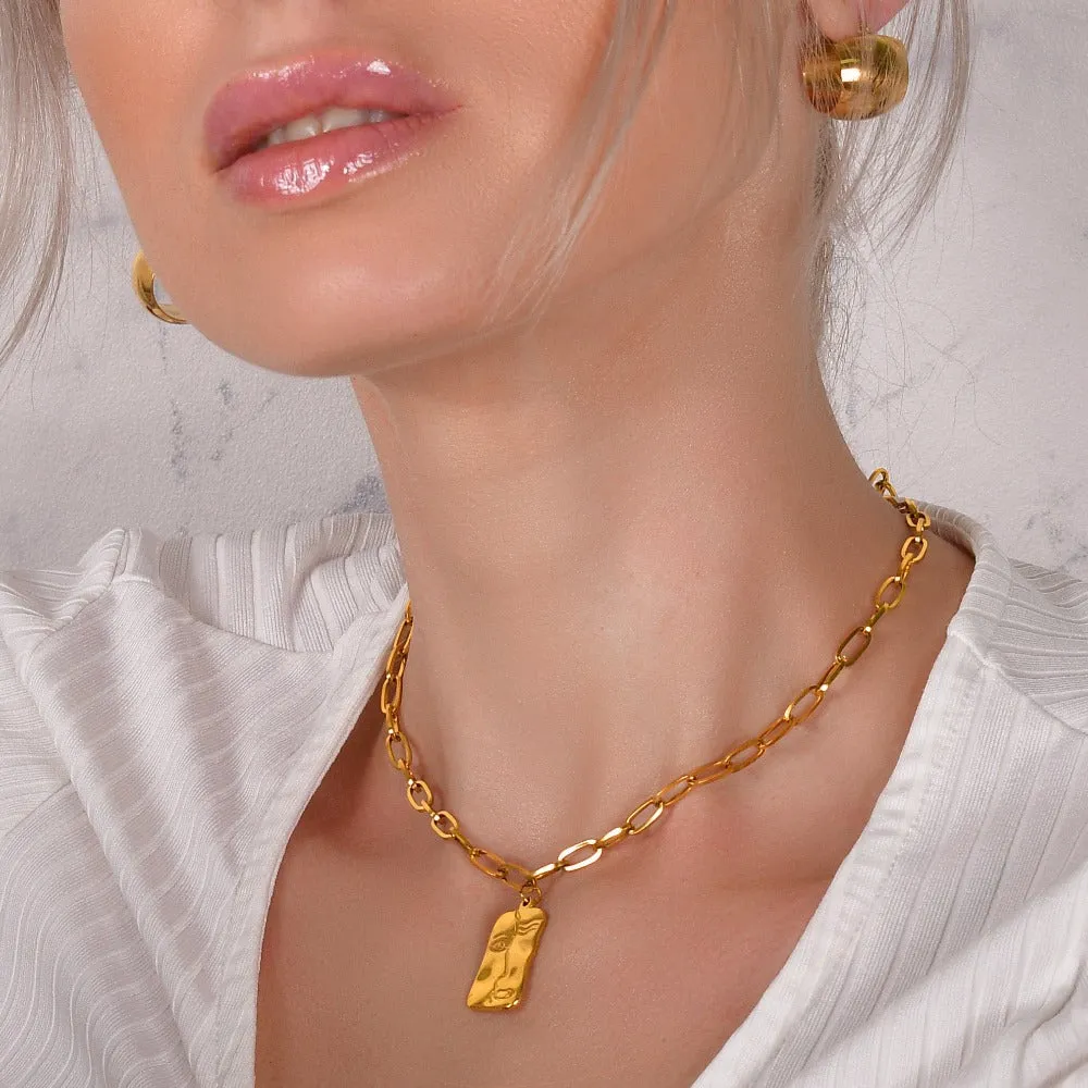 Hannah Gold Titanium Hoop Earrings