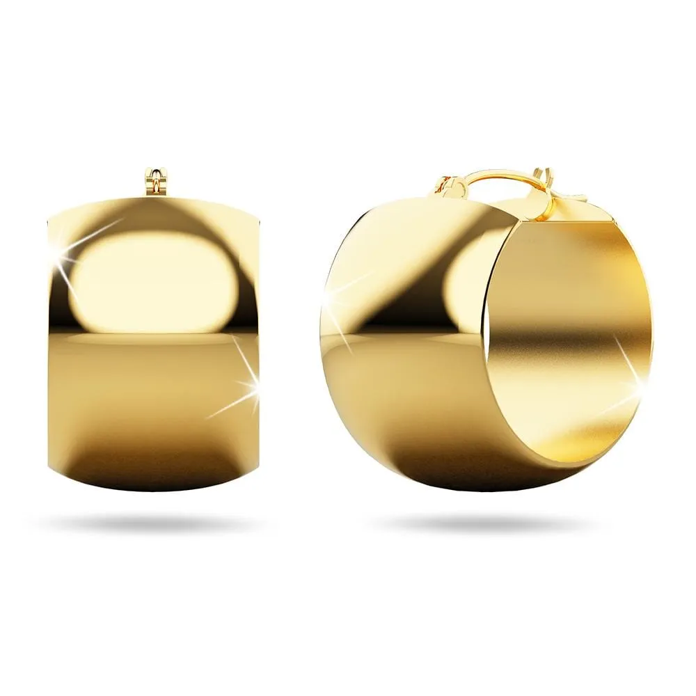 Hannah Gold Titanium Hoop Earrings