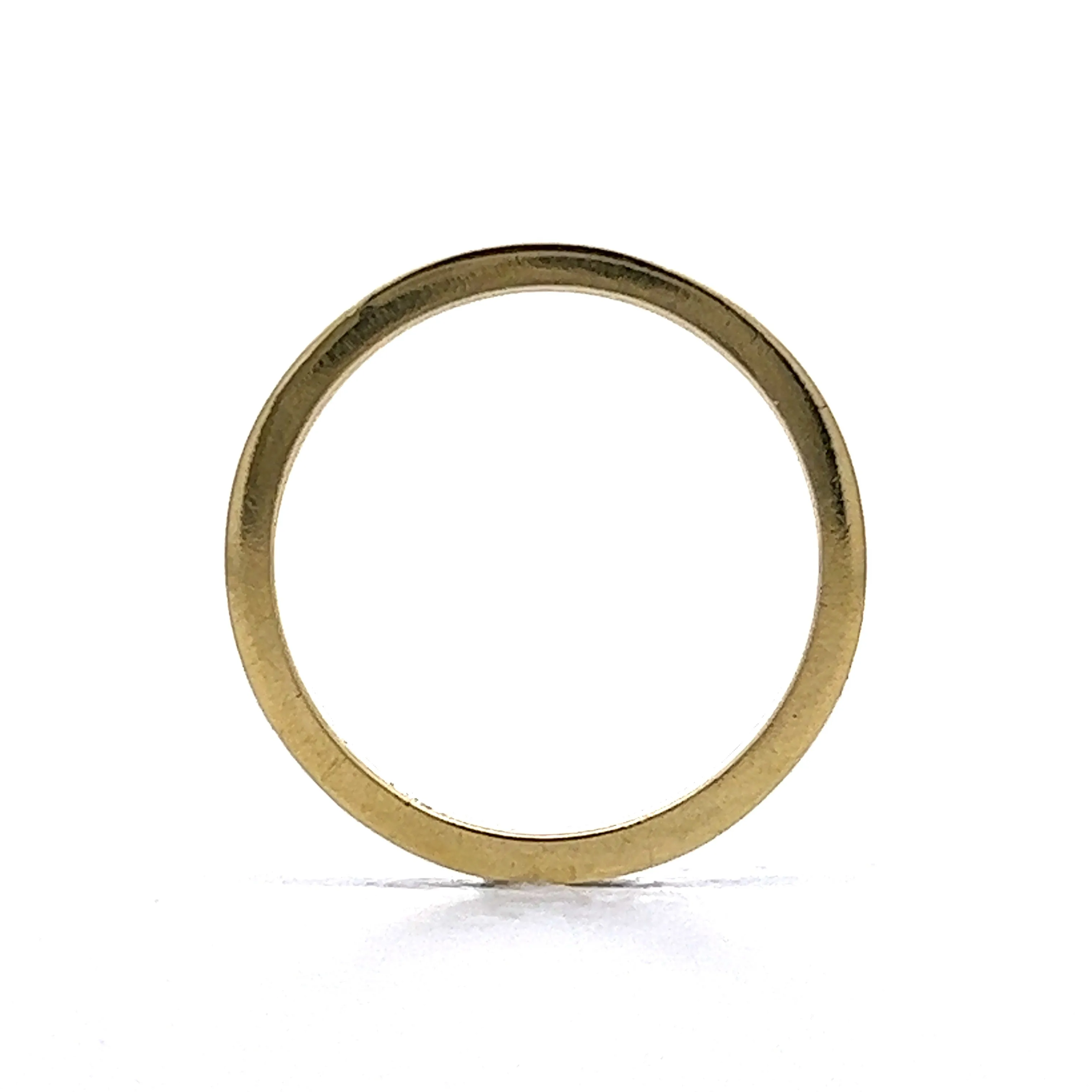 Hidalgo Blue Enamel Stacking Band in 14k Yellow Gold