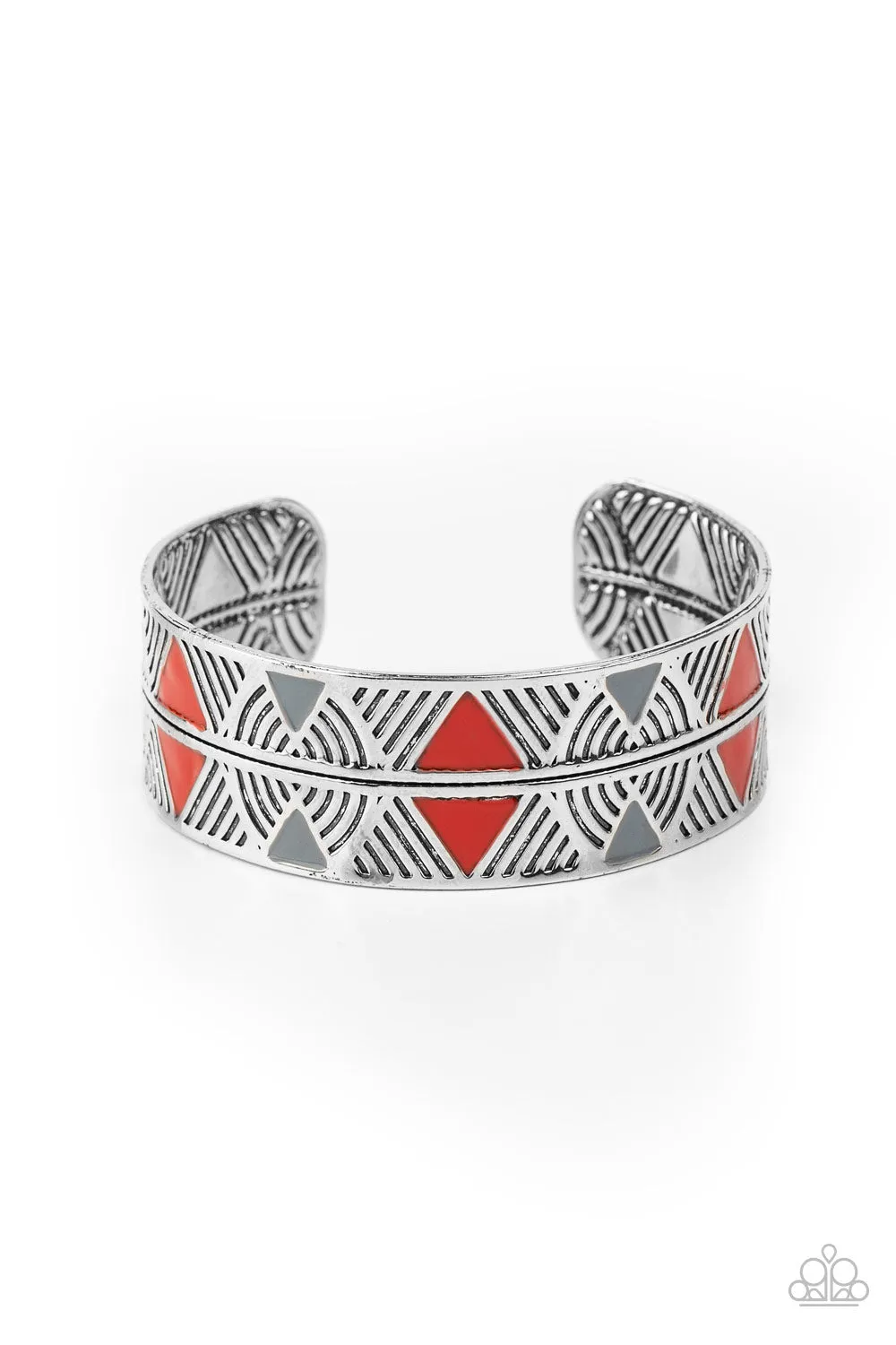 Hidden Glyphs - Red Paparazzi Bracelet