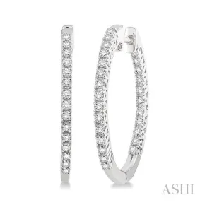 Inside-Out Diamond Hoop Earrings