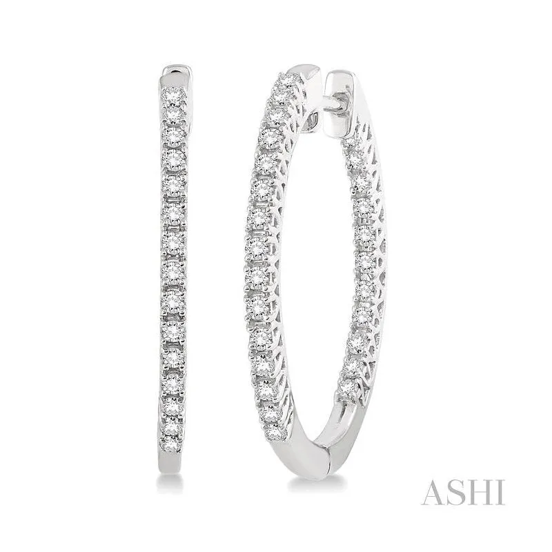 Inside-Out Diamond Hoop Earrings