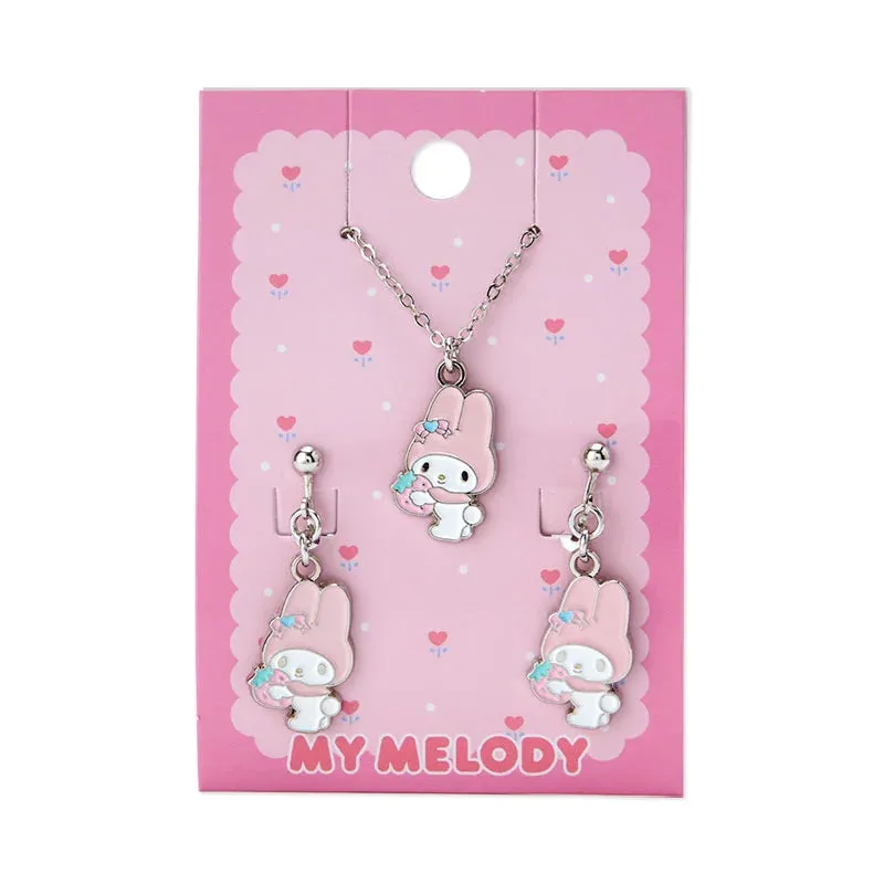 Japan Sanrio - My Melody Necklace & Earrings Set (Forever Sanrio Fashionable Goods)