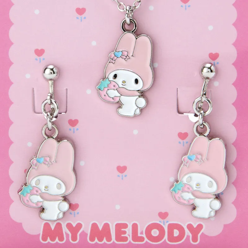 Japan Sanrio - My Melody Necklace & Earrings Set (Forever Sanrio Fashionable Goods)