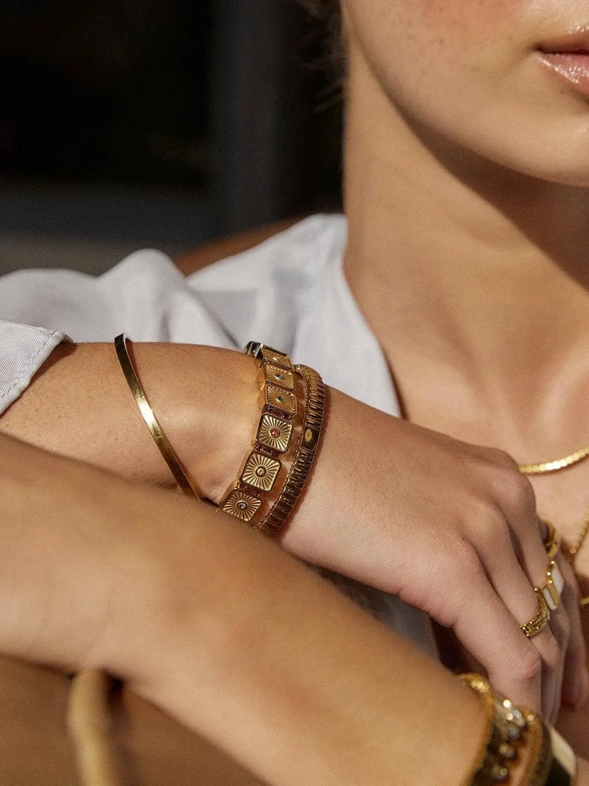 Jasper Bracelet - Gold