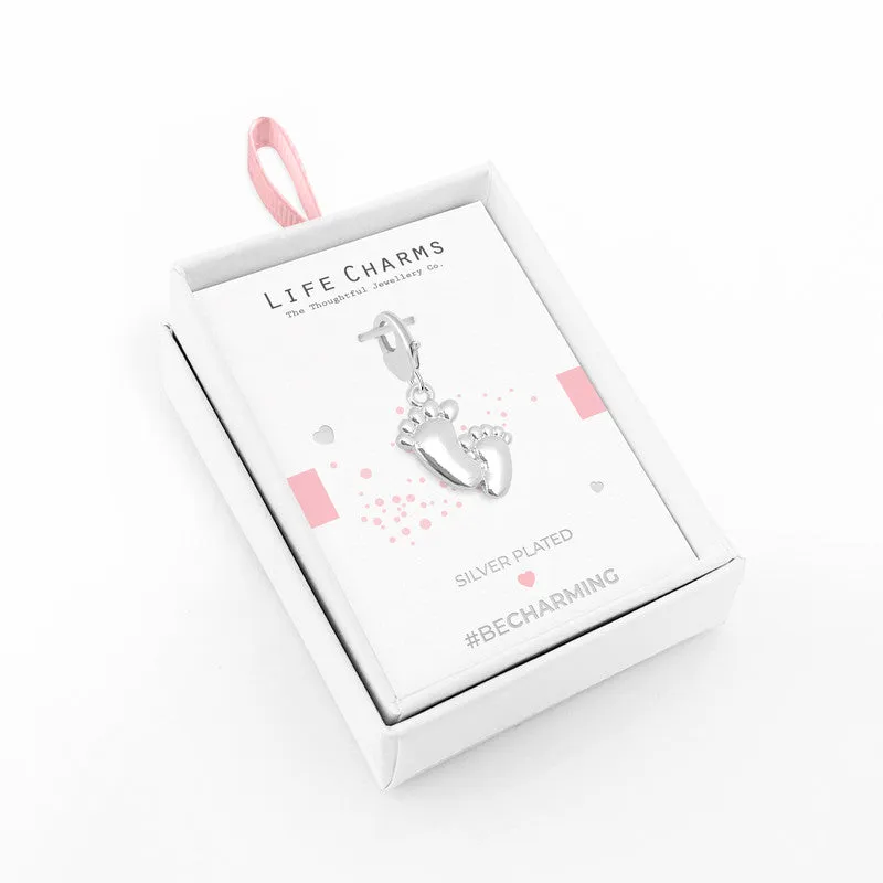 Jewellery Silver Baby Foot Charm