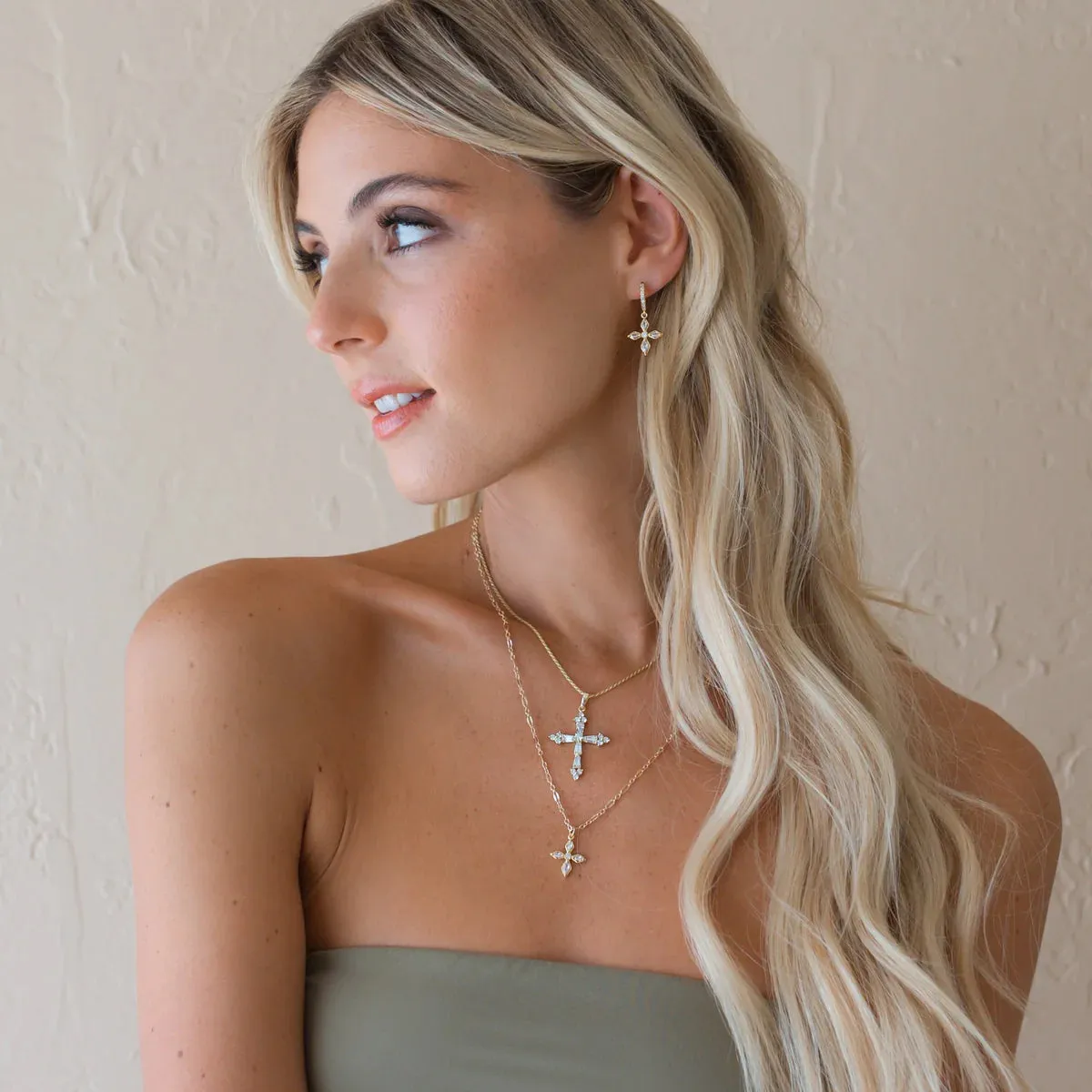 Joy Dravecky Duchess Cross Necklace