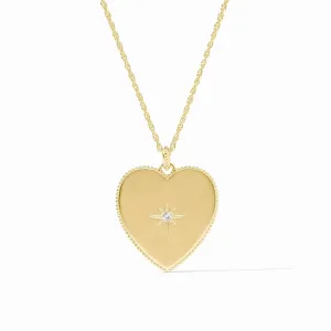 Julie Vos Heart Necklace Cubic Zirconia OS
