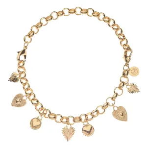 JW How Charming Convertible Necklace/ Bracelet, Gold