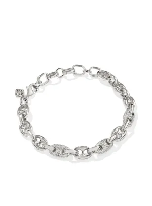 Kendra Scott: Bailey Pave Chain Bracelet in Rhod White Crystal