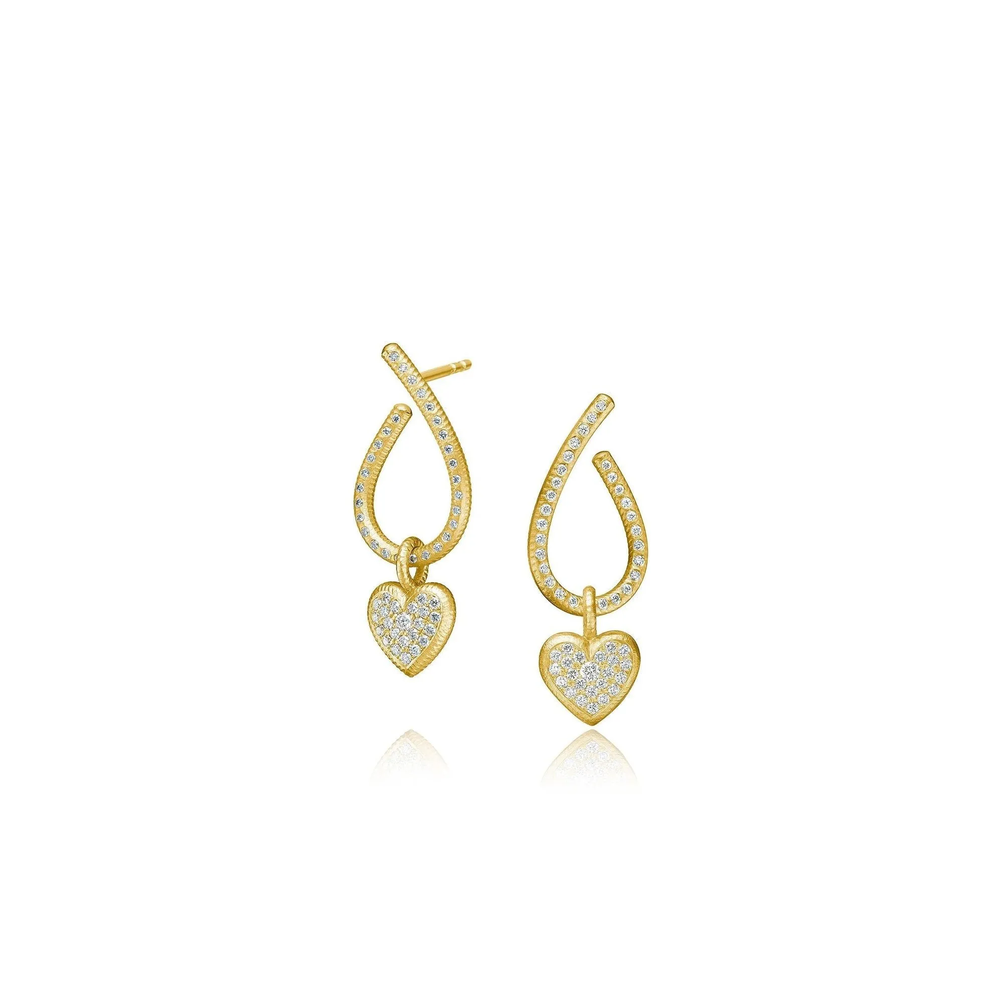 Kharisma Galaxy Small 18K Gold Earrings w. Diamond