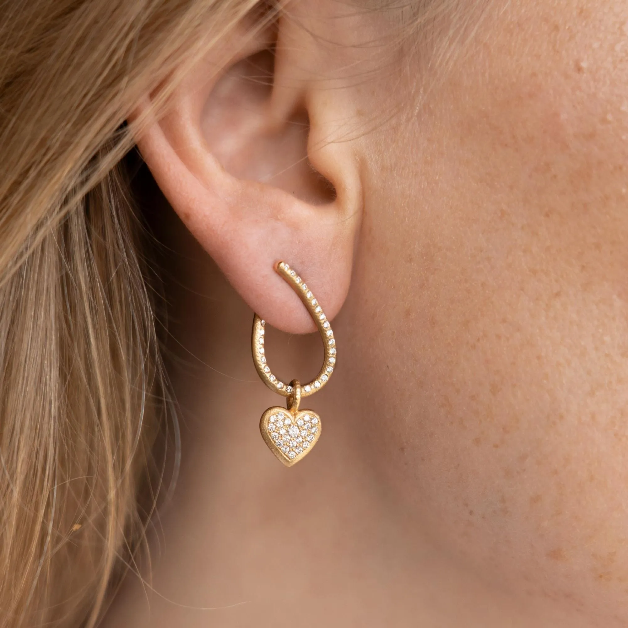 Kharisma Galaxy Small 18K Gold Earrings w. Diamond
