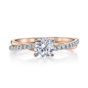 Ladies Interwoven Diamond Engagement Ring