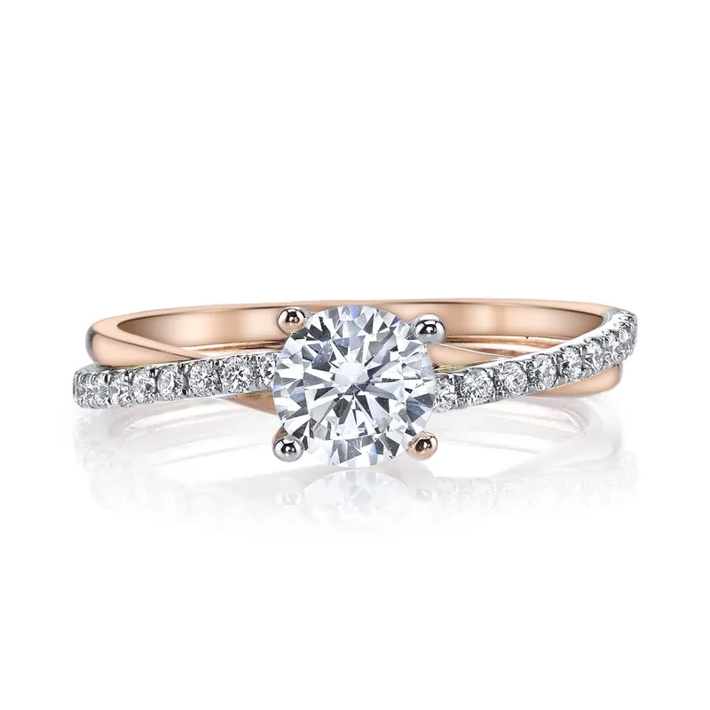Ladies Interwoven Diamond Engagement Ring