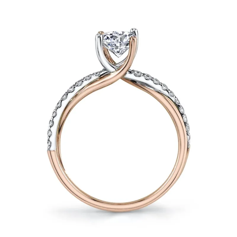 Ladies Interwoven Diamond Engagement Ring