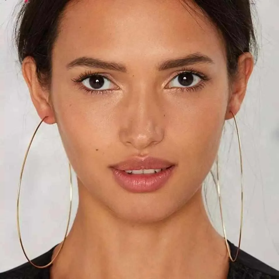 Ladies Sexy Stamement Hoop Earrings