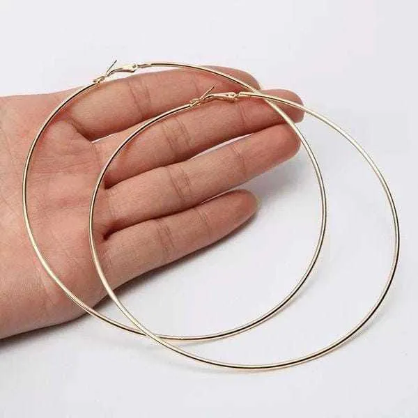 Ladies Sexy Stamement Hoop Earrings