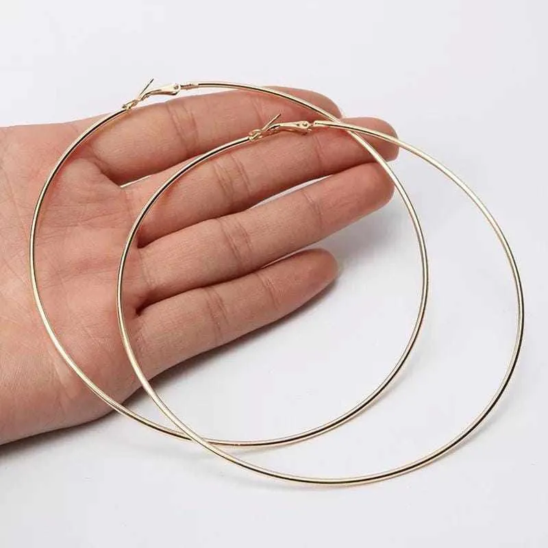 Ladies Sexy Stamement Hoop Earrings