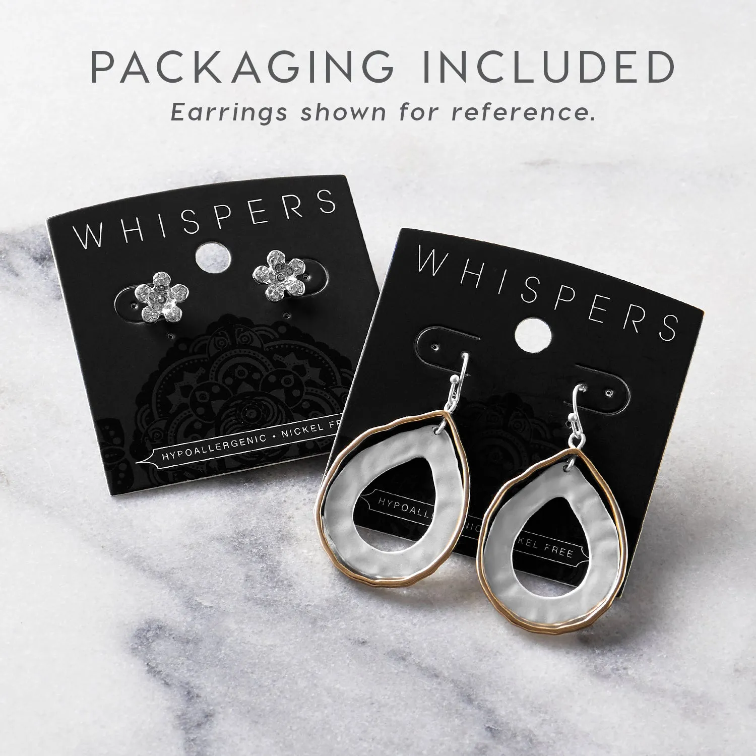 Layered Geometric Earrings - Gold