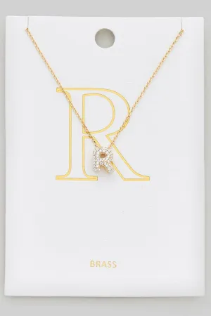 Let's Get Personal Initial Necklace R