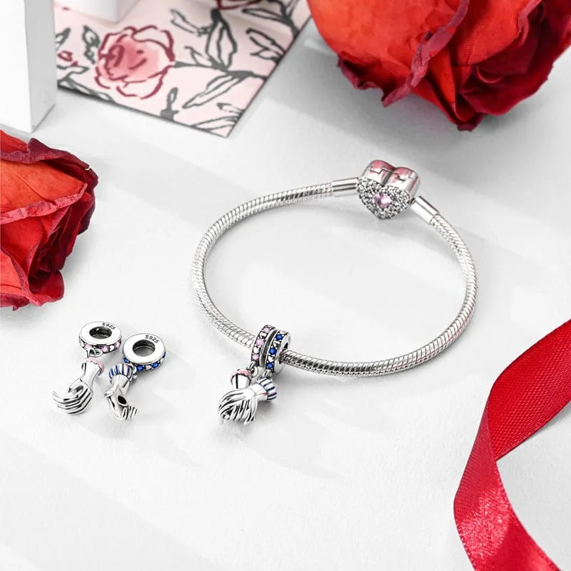 Linked Hands of Love Charm