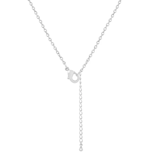 LOVCIA Festive Multicolor Gem Christmas Tree Pendant Necklace