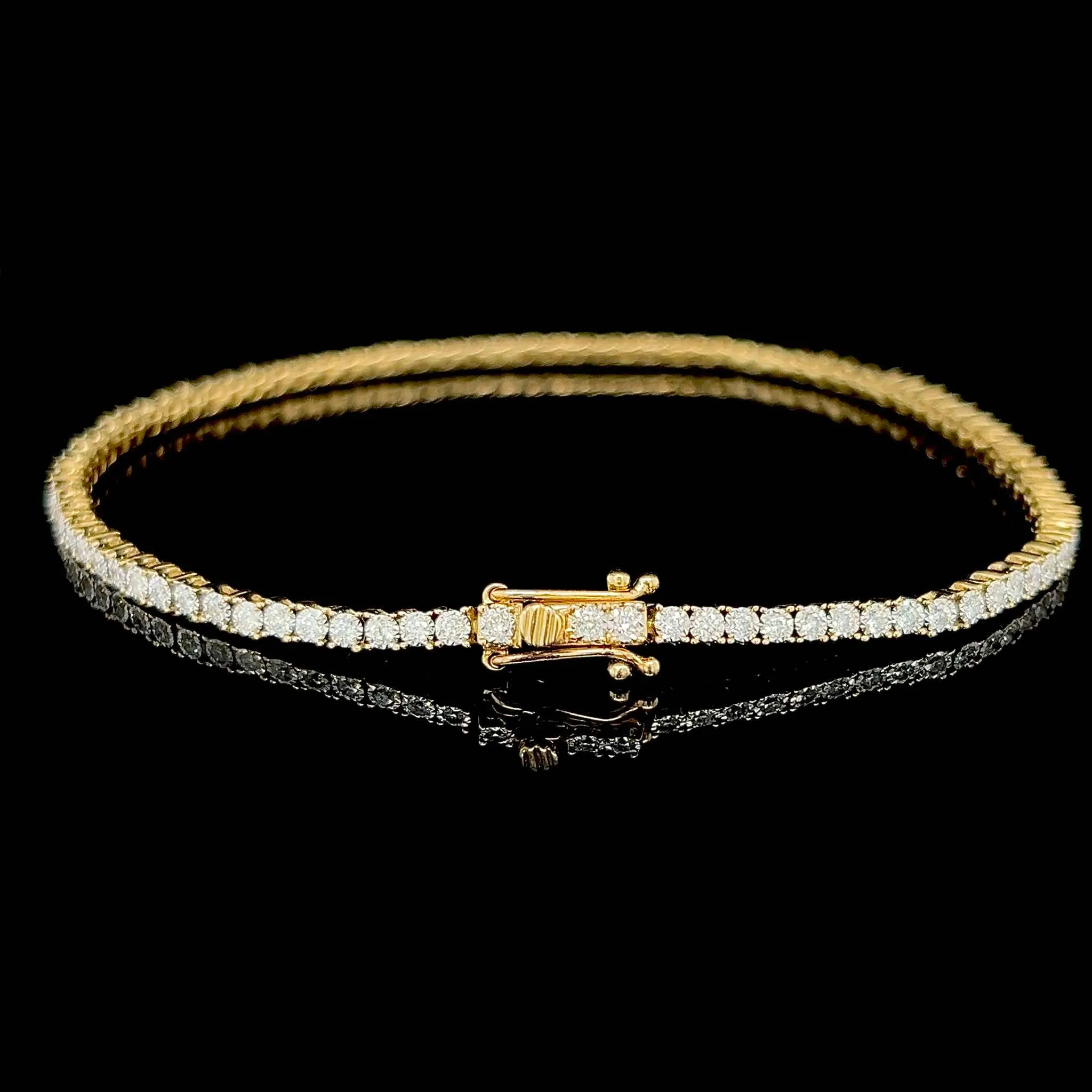 #LVNAPP | 4.1cts Full Eternity Unisex Tennis Bracelet 14kt