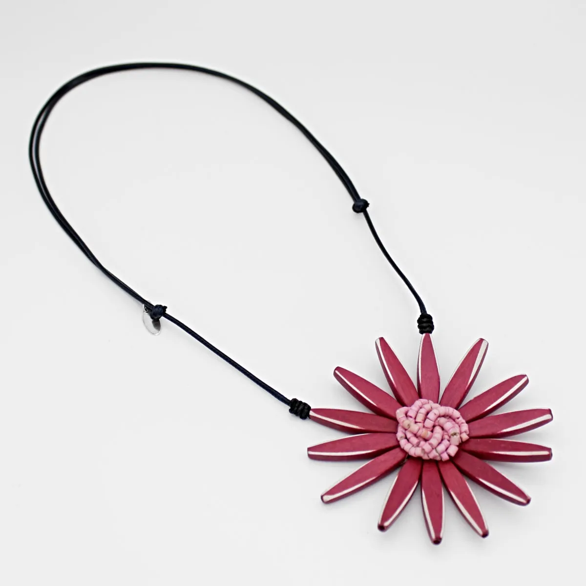 Magenta Amaya Flower Statement Necklace