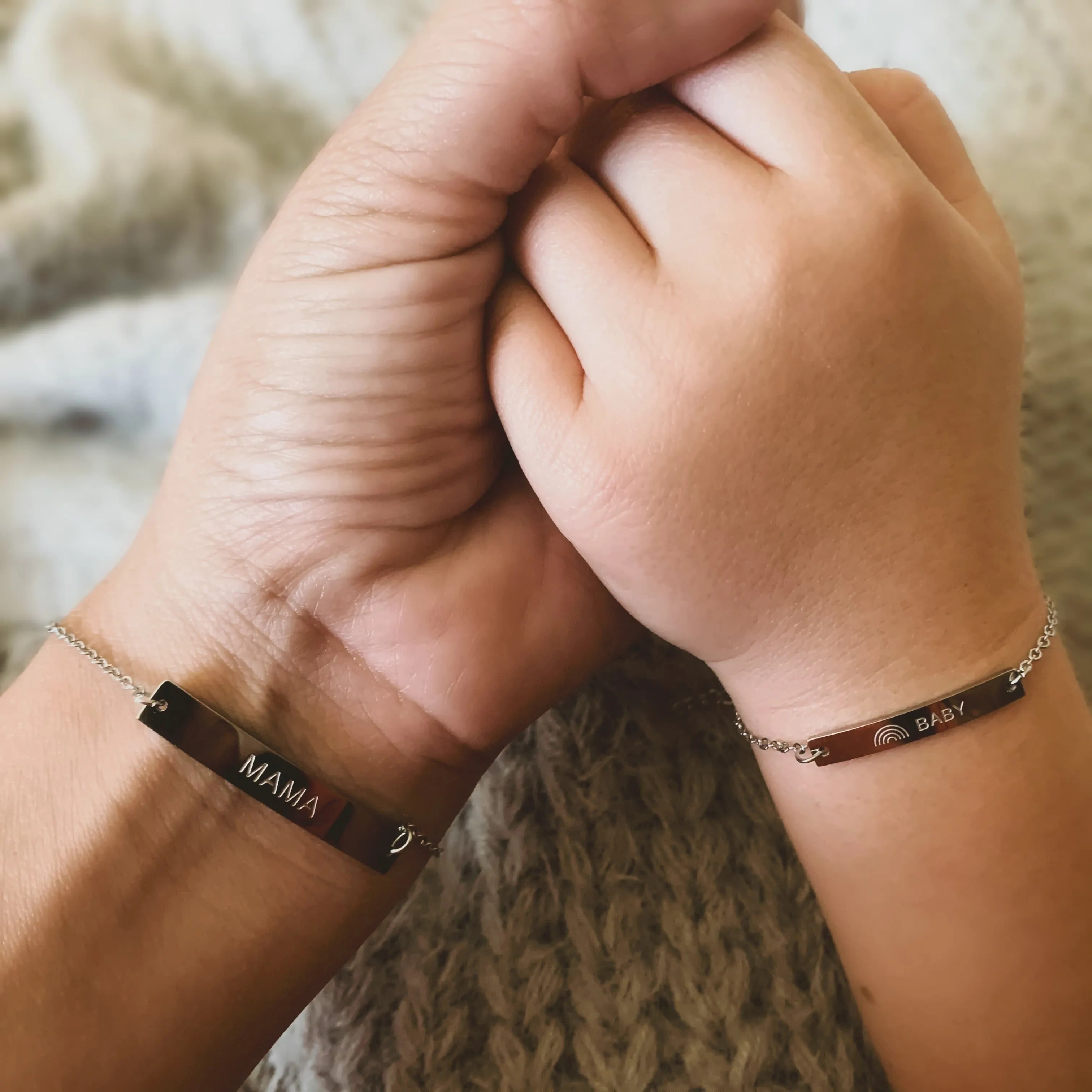 Mama Jewelry Collections: Bracelets - Mama, Grand Mama, Mini Mama, Rainbow Baby