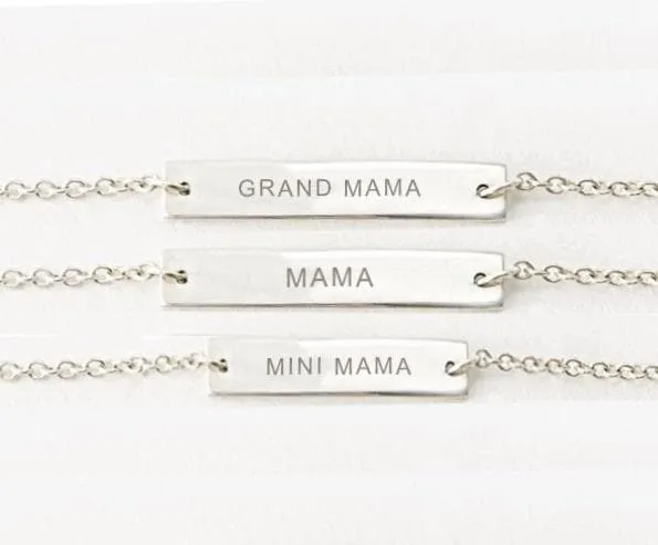 Mama Jewelry Collections: Bracelets - Mama, Grand Mama, Mini Mama, Rainbow Baby