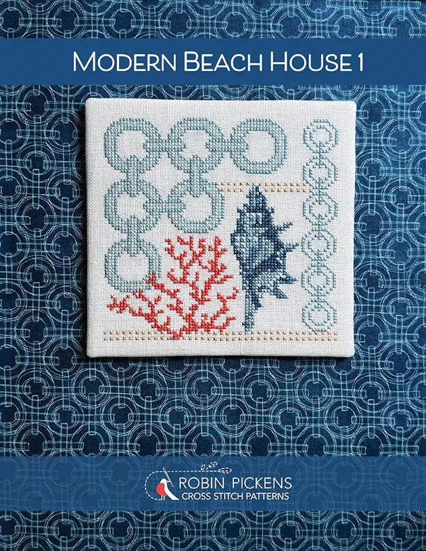 Modern Beach House 1 - Robin Pickens Cross Stitch Patterns