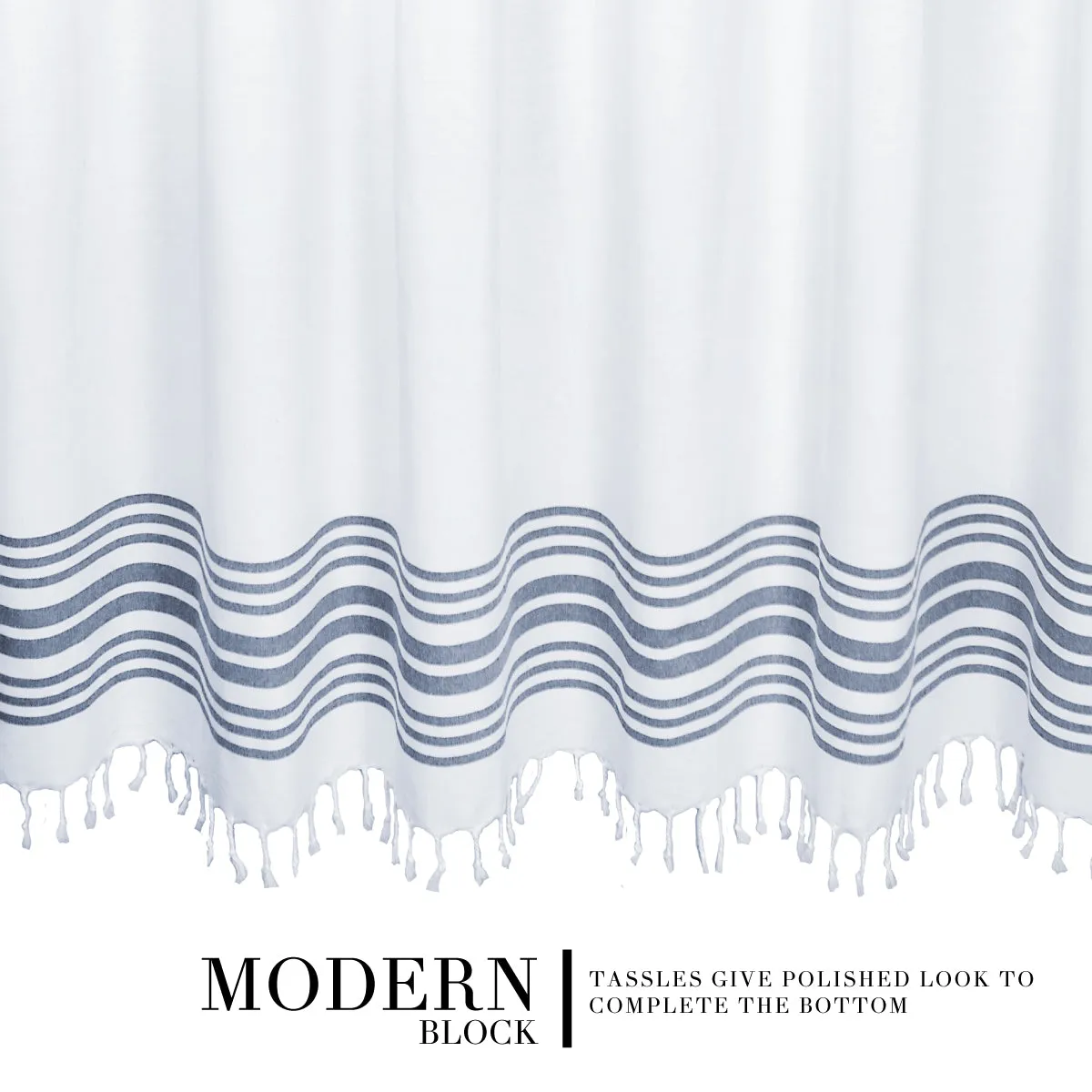 Modern Block Shower Curtain