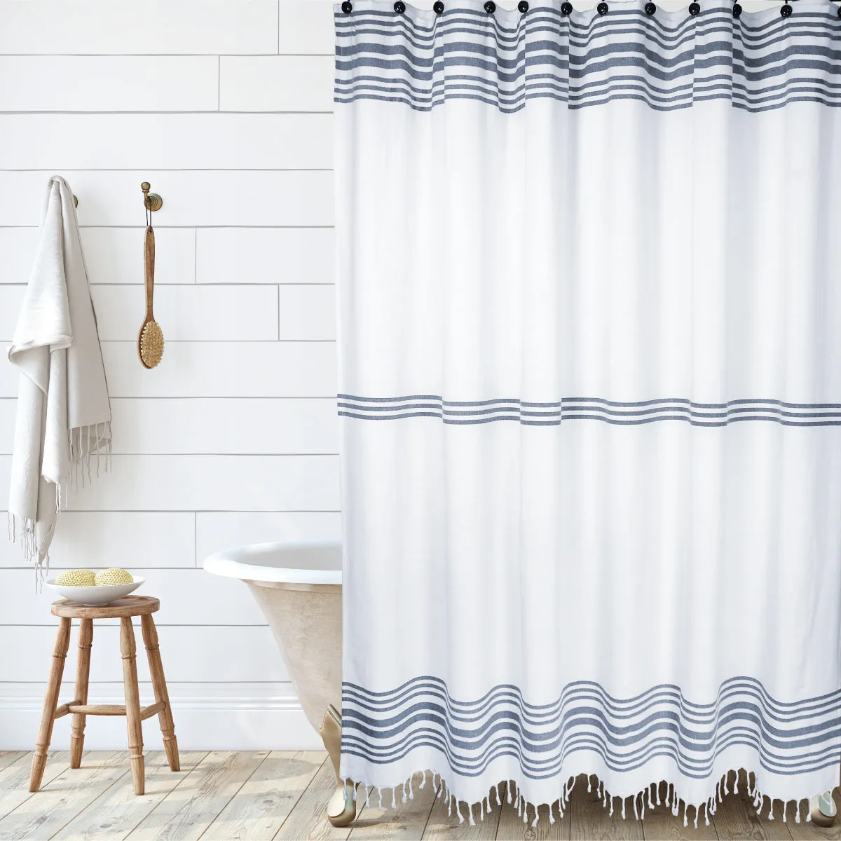 Modern Block Shower Curtain