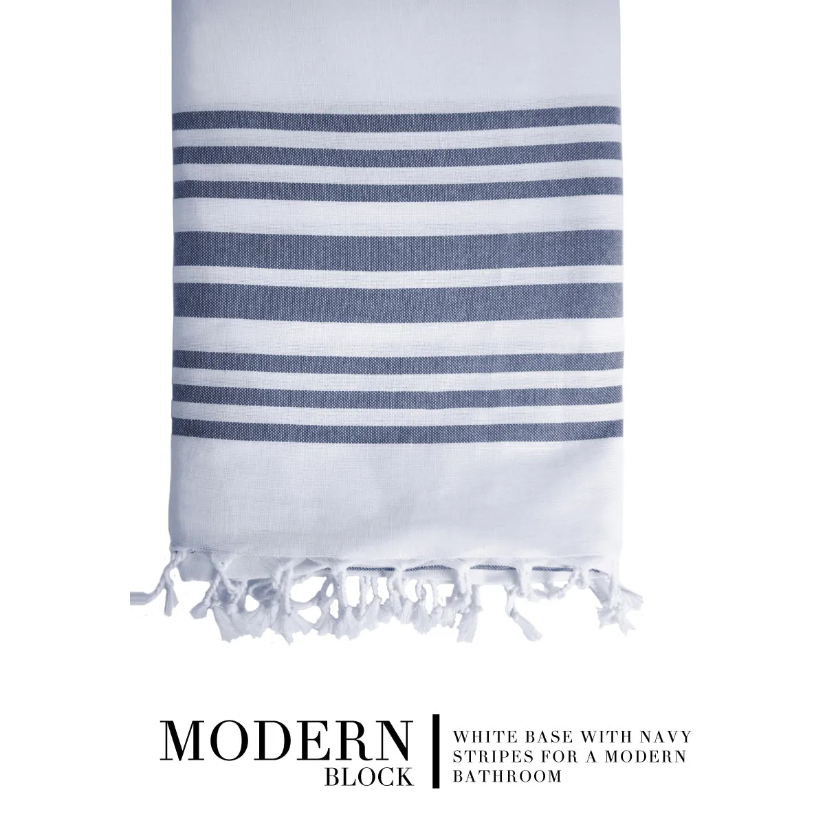 Modern Block Shower Curtain
