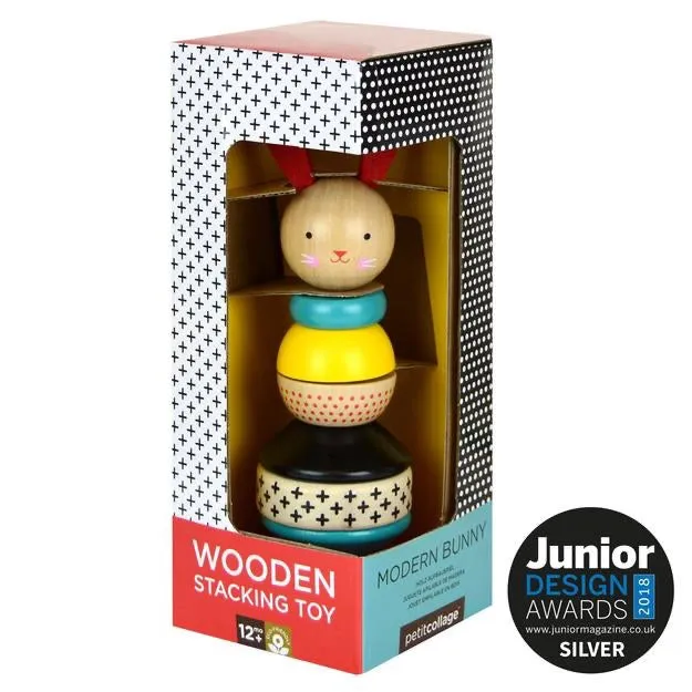 Modern Bunny Wooden Stacking Toy