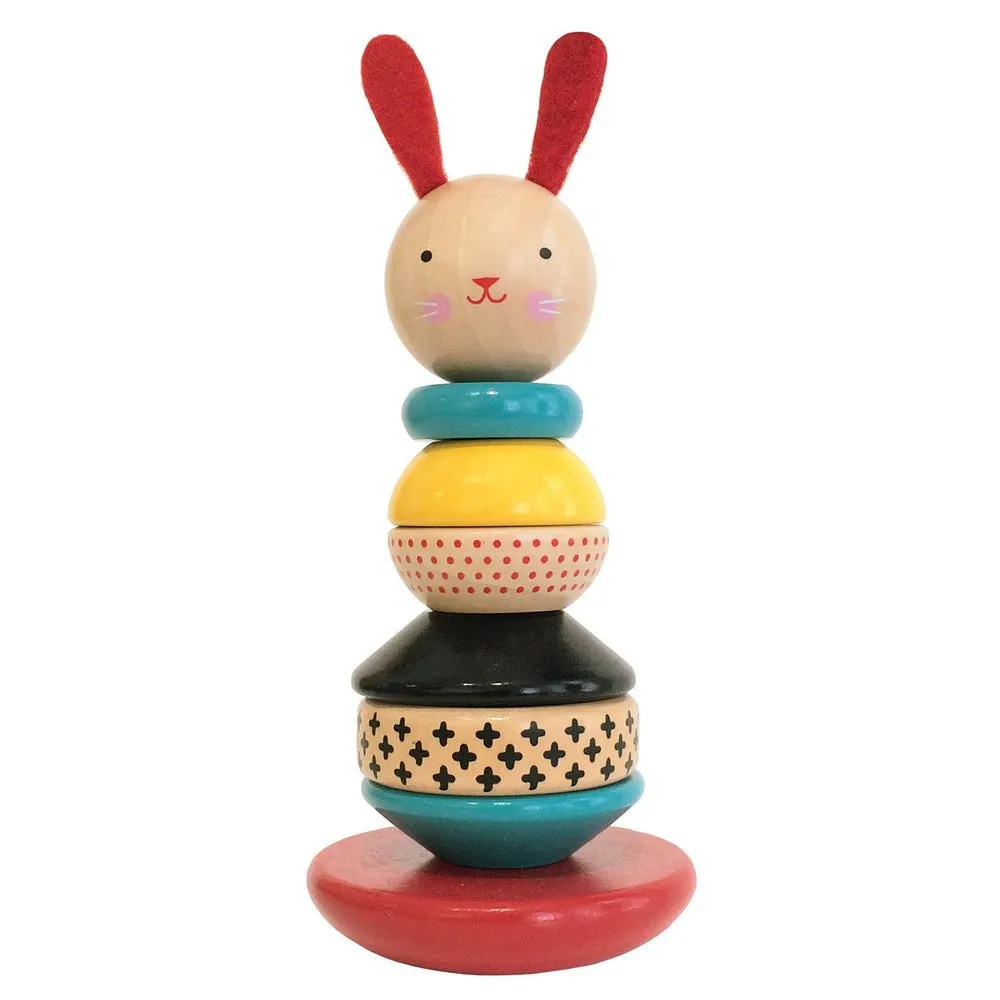 Modern Bunny Wooden Stacking Toy