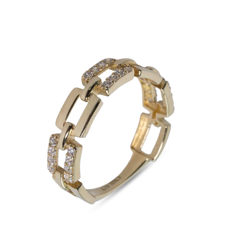Modern Link Chain Ring