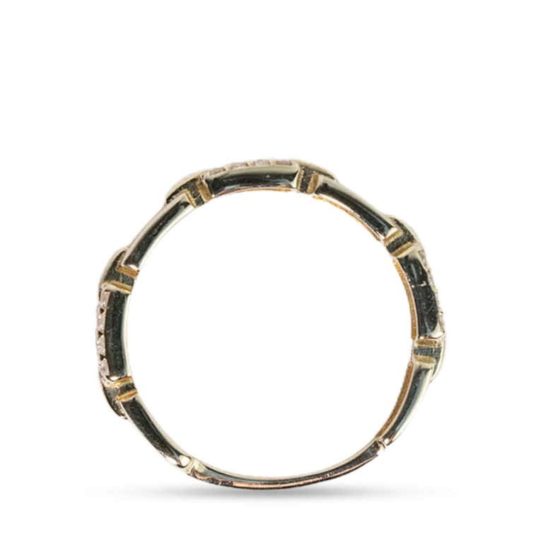 Modern Link Chain Ring