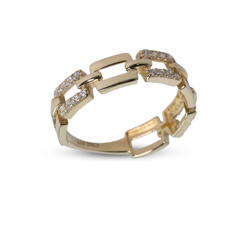 Modern Link Chain Ring