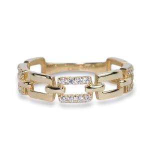 Modern Link Chain Ring