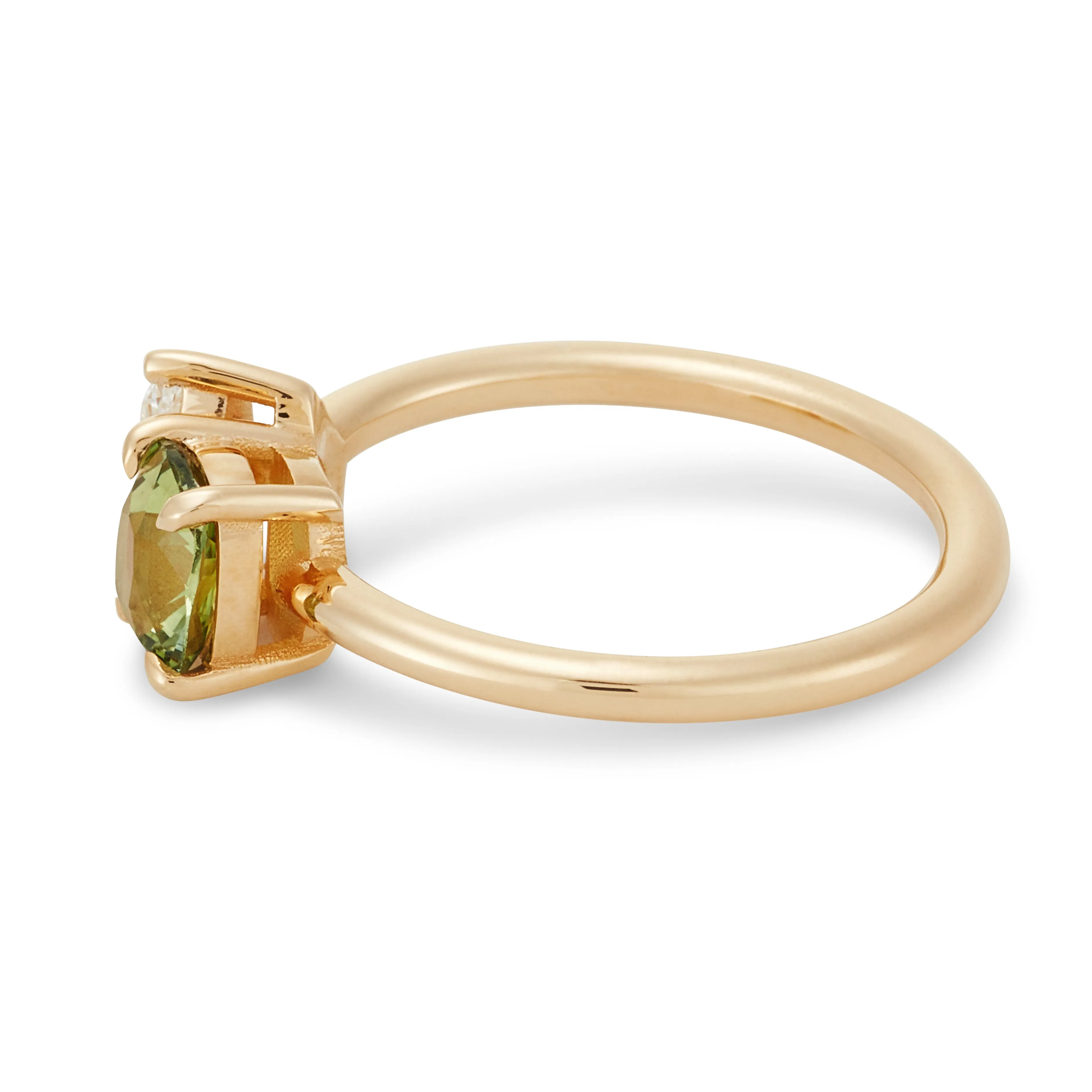 Modern Moi Et Toi Engagement Ring