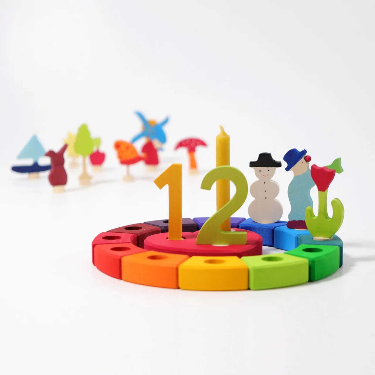 modern number 1 yellow ornament for birthday ring