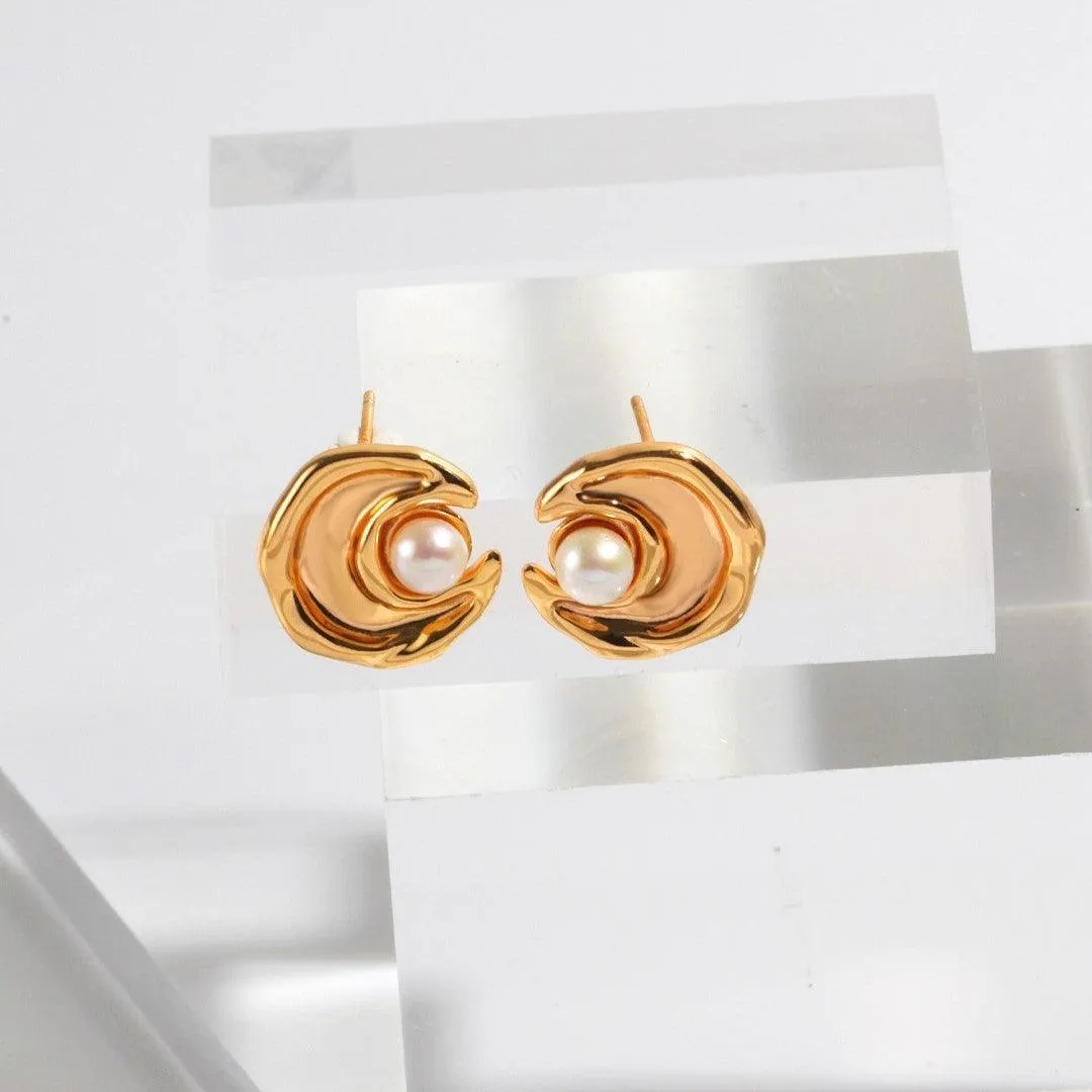 Moon and Star Earrings and Ring set