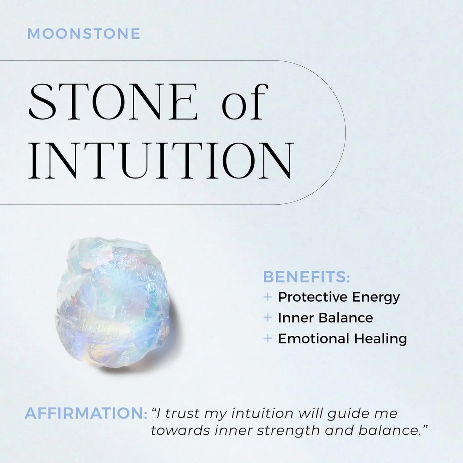 Moon Magic - Authentic Moonstone, Black Obsidian, Amethyst, Aquamarine Ring - Flow/Real 925 Sterling Silver - 18k Rose and Yellow Gold Raw Crystal Rings for Women/Genuine Gemstone Jewelry