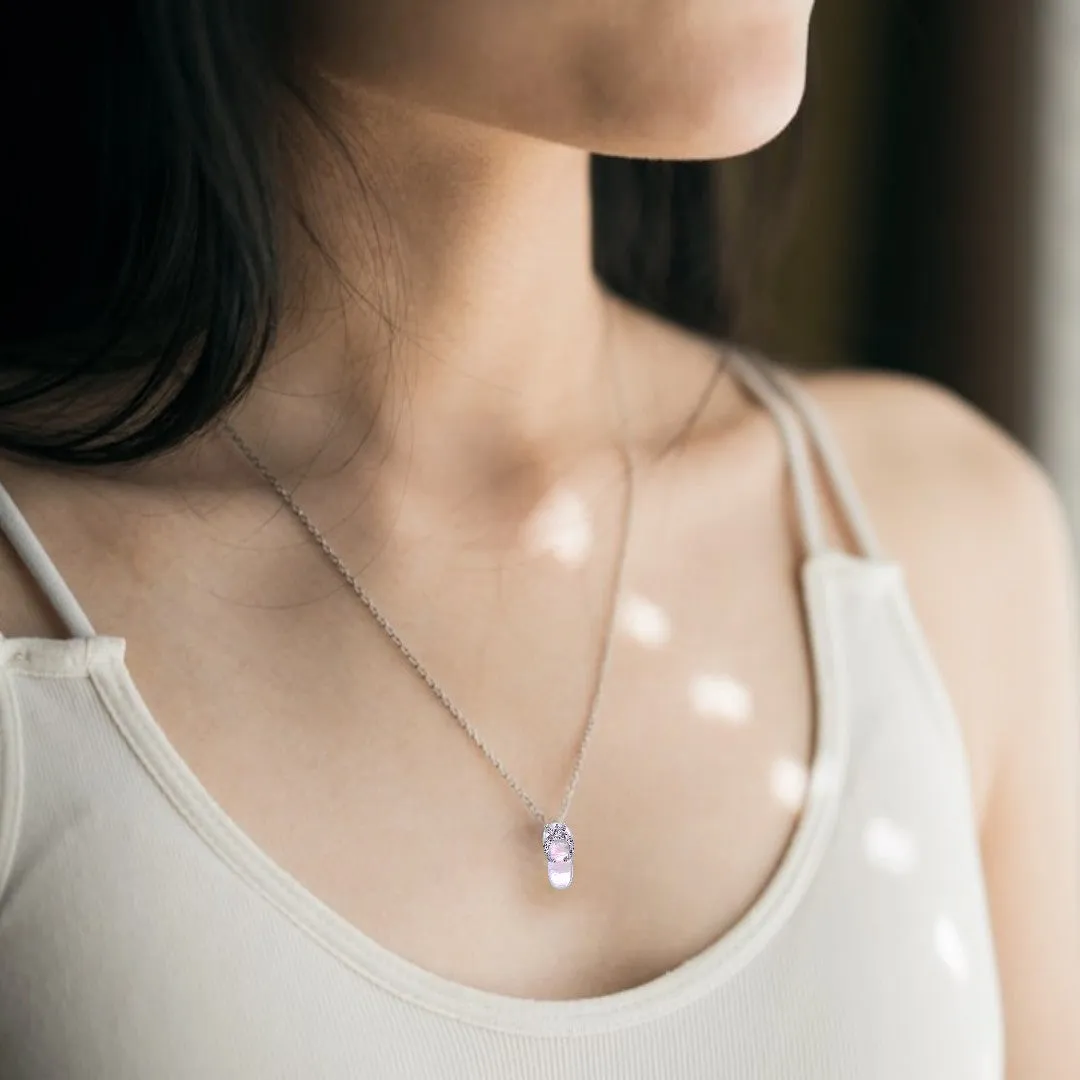 Mother of Pearl Flip Flop Necklace